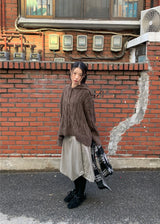  HIGHNECK BUTTON KNIT