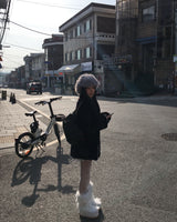 Fur long coat