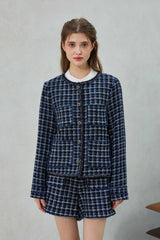 COMELY TWEED JACKET / BLACK
