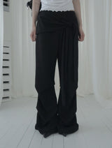 Warr Pintuck Wrap Bootcut Pants