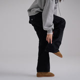 [Jerind] Pigment-Washed Panel Cargo Wide-Leg Pants (3 Colors)
