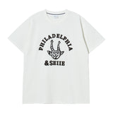 Devil Applique Tshirts Over Fit Ivory