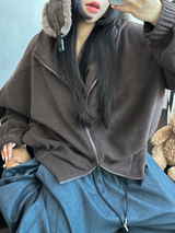 テディフリースルーズジップアップ🤍💙🤎3カラー