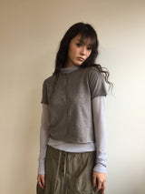 ル シアー モックネック Tシャツ (4color)