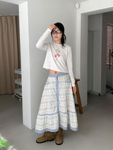 CARROT BUTTON FULL SKIRT (2C)