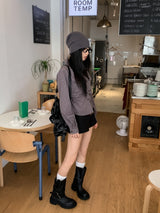フズピンタックスタンダードチェックシャツ