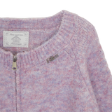 FUZZY MARLED KNIT ZIP UP (3 COLORS)