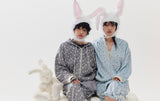 rabbit fluffy pants grey