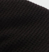 ワッフルフックトップ ブラック