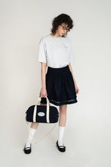 Norma satin skirt_navy