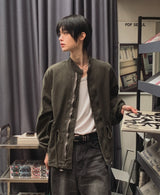 モーヴ ウォッシュド ショート フィールドジャケット