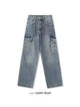 Fringe cargo denim pants(3colors)