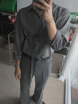 ASCLO Crossbody Belt Shirt (3color)
