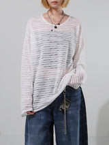 (UNISEX) Sys ルーズシースルーニット