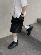Nylon Pintuck Half Pants 2C