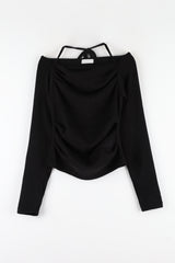 Bella brushed shirring knit