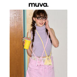MUVA スーパー ミニ トライアングル ライスボール バッグ ショルダー ポーチ