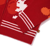 ウィッティーバニーフーディーカーディガン [RED]