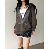 Chain Deep V Hoodie
