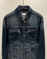 LaPett Vintage China Neck Denim Jacket
