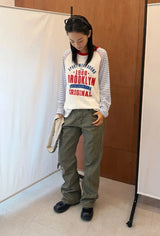 BROOKLYN STRIPE RAGLAN TOP
