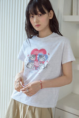 26SS★ Cherry Bestie Crop Short Sleeve Tee