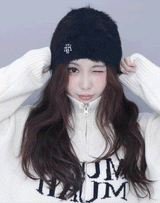 [1WAY ZIPPER] LAMBSWOOL JACQUARD KNIT ZIPUP