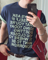 ウェルドーン レタリング カラー マッチング ショート スリーブ Tシャツ