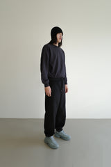Wool jogger pants, Black