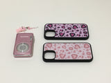 heart leopard (dark pink) case 