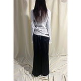 GLOSSY MAXI SKIRT