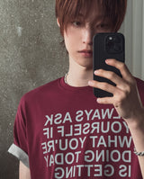 ウェルドーン レタリング カラー マッチング ショート スリーブ Tシャツ