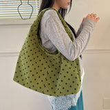 Cordu dot bag olive green