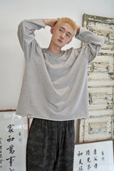 ヴィンテージ P. ダイイングカットアウトボックスTシャツ (Gray)