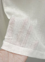 Renne See-through Boat Neck Long Sleeve Tee
