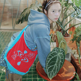 UnsocialNight original literary retro versatile casual illustration printed one-shoulder cross-body bag for women
