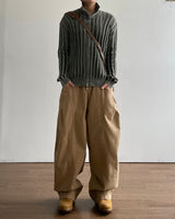 Volume Rivet Cotton Pants