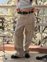 Need stripe wide pants(2color)