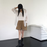 Ins Bohemian tassel lace Linen Short pants