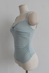 GATHERED KNOT STRAP TANK (MINT)