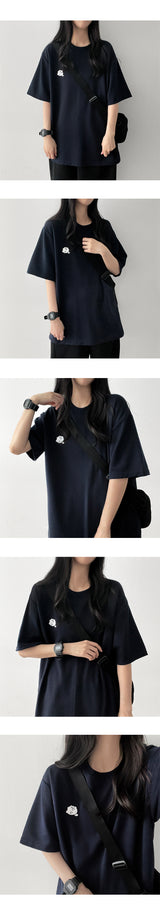 DYONG's embroidered short-sleeved T-shirt