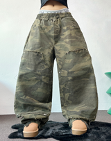 CARPENTER MILITARY HIP DAMAGE PANTS 🤎💚🩶3COLOR/2SIZE