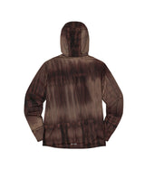 Air Vent Tie-Dye Racing Finger Watch-Hole Hood Sleeve (Brown)