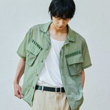 ripstop off duty fatigue shirt sage green