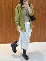 ロー ナイロン Hラインスカート