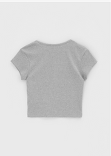 [B-BASIC] Cool Standard Round Crop Short Sleeve T-shirt (2SIZE)