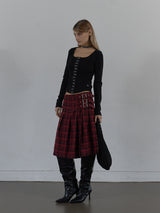 HOOK LONG SLEEVE TOP / BLACK