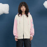 Colorblock スターダンシングフードジップアップ