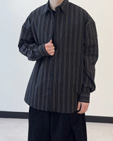 Linear Stripe Over Shirt