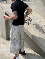 No.1237 L stripe carpenter bermuda SHORTS